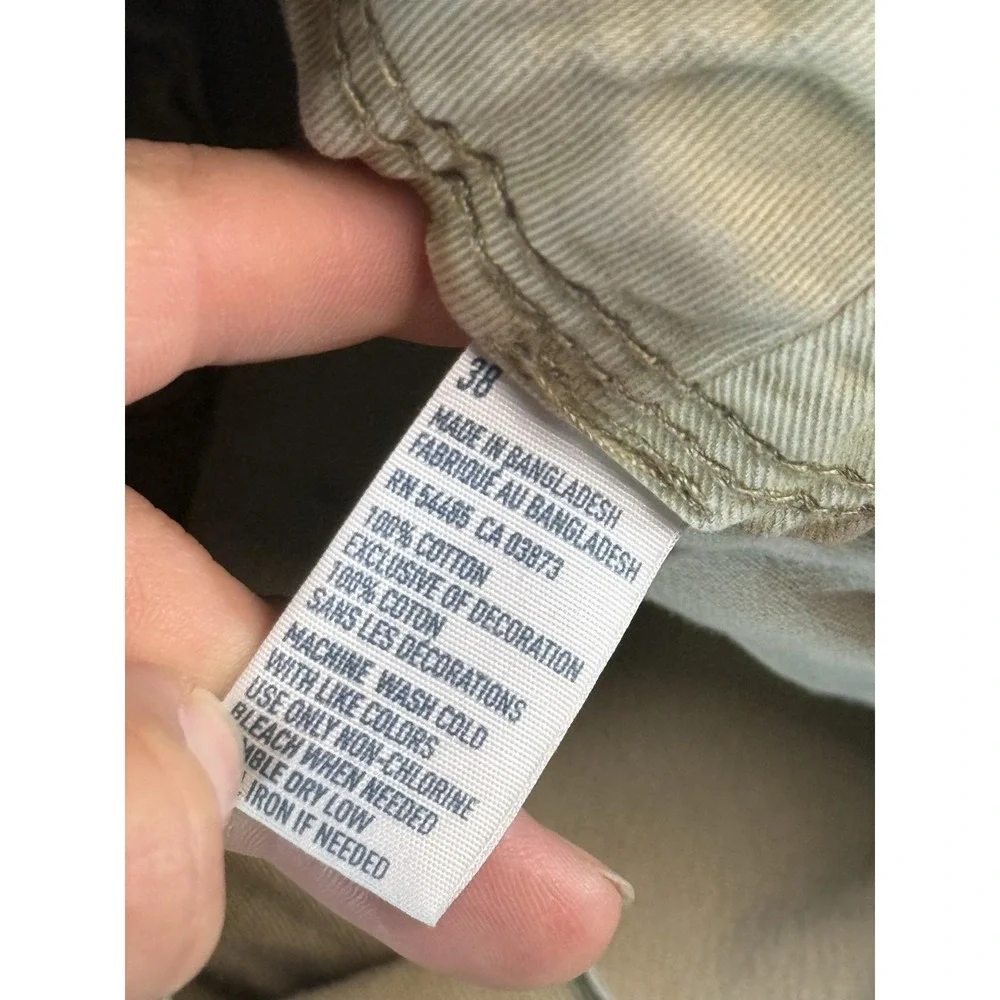American Eagle Longboard Shorts Mens 38 Beige Chino 11 Inseam Summer